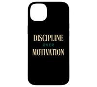 Disciplina sobre motivación Gráfico tipográfico audaz Carcasa para iPhone 14 Plus