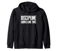 Discipline Looks Like This Sudadera con Capucha