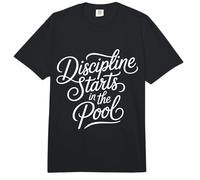 Discipline Starts In The Pool Mentalidad de Nadador - Comfort Colors Adult Heavyweight T-Shirt