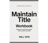 Disciplined pattern originating from Maintain Title: Designed to uphold the original book's stylistic standards