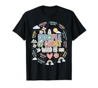 Discípulo de Cristo Lindo Verso de la Biblia Afirmaciones Cristianas Camiseta gráfica económica, Hombre, Negro, L