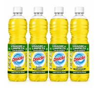 Disclin Limpiador Multiusos con Vinagre y Detergente Limon 1 L | Pack de 4 Unidades | RASMACOR