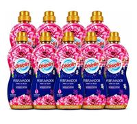 Disclin Perfumador para la Ropa Spring Rose 720 ml | Pack de 12 Unidades | Aditivo Líquido para Lavadora | Intensificador de Fragancia con Microperlas | Aroma Fresco y Duradero | RASMACOR