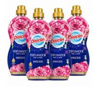 Disclin Perfumador para la Ropa Spring Rose 720 ml | Pack de 4 Unidades | Aditivo Líquido para Lavadora | Intensificador de Fragancia | Aroma Floral Duradero | 144 lavados | RASMACOR