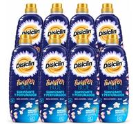 Disclin Suavizante con Perfumador Concentrado Twister Azul 1,4L | Pack 8 Unidades | 640 Lavados | Aroma Duradero | Formato Ahorro 11,2L | RASMACOR