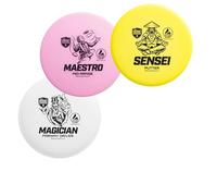 Discmania Active Soft Disc Golf Set de 3 - Incluye Putter de Golf de Disco, Rango Medio y Conductor (los Colores Pueden Variar)