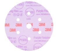 3M 30366-50PK Hookit 3" Purple Finishing Film Disc, (Pack of 50)