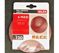 DISCO ABRASIVO Adhesivo Para Lijadoras 6 Piezas VALEX 1905109 Grit 120 DIAM127MM