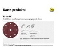 Disco abrasivo autoadhesivo klingspor ps18ek, 150mm, grano 150, con 1