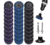 Disco abrasivo CSD de 50 mm, 30 unidades de disco de limpieza para destornillador inalámbrico, lijado para taladro Dremel, disco de limpieza grueso para eliminar pintura, óxido y oxidación