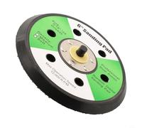 Disco abrasivo de 6 pulgadas, 150 mm, con 6 agujeros, espuma de poliuretano, compatible con lijadoras excéntricas UNF 5/16" rosca hasta 12.000 rpm para madera y metal