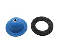 Disco abrasivo de cubo de rueda de 150 mm para molienda de óxido para taladro inalámbrico, cepillo de limpieza de llantas de rotor compatible con uso automotriz (azul)