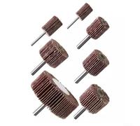 Disco abrasivo de lija de grano 80 de 2080 mm con paño de esmeril para uso con taladro eléctrico, vástago de 6 mm, apto para pulido y acabado (40 mm)