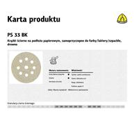 Disco abrasivo klingspor ps33ck, 225mm, grano 40, para lijado y desbas