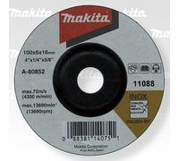 Disco abrasivo MAKITA acero inoxidable 100x6x16 mm A-80852