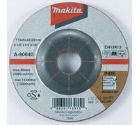 Disco abrasivo MAKITA acero inoxidable 115x6x22,23 mm A-80640