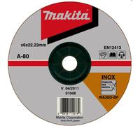 Disco abrasivo MAKITA acero inoxidable 150x6x22,23 mm A-80846