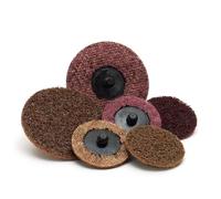 Disco abrasivo no tejido 3M Scotch-Brite Roloc SC-DR, 50 mm, grano A medio, rojo