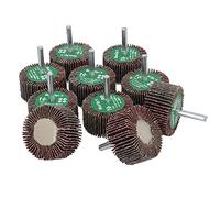 Disco abrasivo para rueda de 50 mm de grano 40, almohadillas de lijado para taladros, vástago de 6 mm, 10 unidades