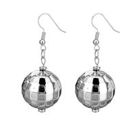 Disco Ball Earrings | Women Dangle 70s Mirror Drop for Theme Parties