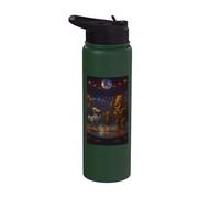 Disco Ball Extinto Animal Humor Biólogo Broma Retro Dance Stainless Steel Insulated Water Bottle