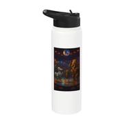 Disco Ball Extinto Animal Humor Biólogo Broma Retro Dance Stainless Steel Insulated Water Bottle