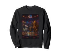 Disco Ball Extinto Animal Humor Biólogo Broma Retro Dance Sudadera