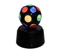 Disco Ball Light, Battery Powered Ambient Lighting, 6 Inches Rotating Party Lamp with Colorful LED Effects, ABS Construction with Portable Build, Decorative Fixture for Dance Club Bar Karaoke Home