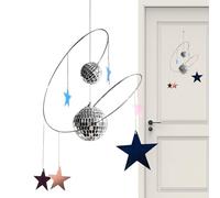 Disco Ball Light Catcher - Spirals Sun Catcher Decor, Hanging Ornament Pendant for & Gardens | Aesthetic Sunlight Reflecting Decoration for Christmas, Home, Yard, Outdoor & Indoor Spaces