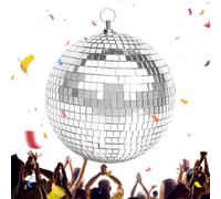 Disco Ball - Reflective Large Silver Mirror Prop Party Decoratio