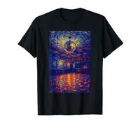Disco Ball Van Gogh Arte Estudiante Pintura Amantes Maestro de Arte Camiseta