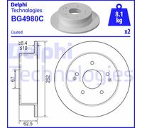 Disco BG4980C DELPHI para Ssangyong
