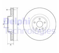 DELPHI BG9173C Disco de freno