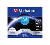Disco Blu-ray BDXL Verbatim 100 GB Caja de Joyas 5 Unidades