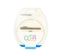 Disco CD-R de una sola escritura Memorex 52X de 80 GB con superficie imprimible con inyecci?n de tinta blanca