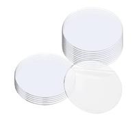 Disco circular acrílico transparente for grabado, pintura y marcadores de hitos(5.5inx1mmx50PCS)