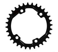 Disco circular ligero de caracol 32T/38T para un uso óptimo de la bicicleta (36T negro)