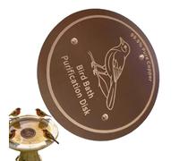 Disco Cobre para Baño para Aves | Bandeja Purificante Y Limpiante Universal Segura | Disco Purificador Para Bebedero Aviar,Observar Mariposas Abejas Estatua Jardín Parque Exterior Balcón Fuente