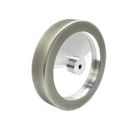 Disco de 250 mm (250 x 50 x 12 mm) CBN for afilar cuchillos de 10″ for amoladora Tormek T8, galvanizado, grano 80, 180, 400 y 1000(400 Grit)