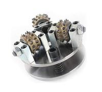 Disco de abujardado Klenbo de 5 pulgadas/125 mm con 3 rodillos y puntas para amoladora angular, ideal para hormigón, granito, mármol, piedra y muela de diamante.