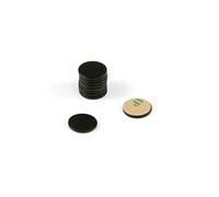 Disco de Acero de Levas Pintadas Negras Con 3M Auto Adhesivo Para Artes, Manualidades, Fabricación de Modelos, Bricolaje Y Pasatiempos - 10mm de Diámetro x 1mm de Espesor - Paquete de 100