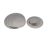 Disco de acero inoxidable, Placas de cuña circulares acero inoxidable 304, 12-15 mm diámetro, 1,1-1,8 espesor, 30/40 piezas(12mmx1.8mm(40pcs))