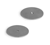 Disco de Acero Suave de Níquel en La Cima de Níquel Para Usar Imanes, Obras de Arte Colgantes O Tableros de Notificación - 50mm de Diámetro x 1.5mm de Espesor x 4.2mm - Paquete de 10