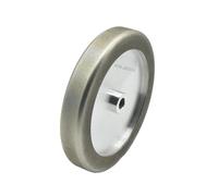 Disco De Afilar De 200 Mm Compatible Con Muela CBN De 8" X 1,25" Con Radio De Borde R1/4" Y Mandril De 5/8" For Herramientas De Torneado De Madera De Acero De Carburo HSS.(180)