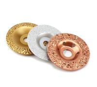 Disco de amolar de diamante de 100 mm - Disco de resina en forma de copa for pulir piedra, neumáticos y caucho, 1 pieza(Medium grain)