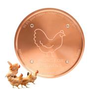 Disco de baño de cobre para pájaros, 10 x 10 x 0,06 cm | Disco de limpieza de cobre, disco de limpieza de agua | Outdoor Garden Patio Lawn Fountain Bowl, Chicken Coop Poultry Livestock Water Purifier