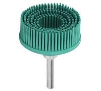 Disco de Cepillo de Cerdas Cepillo Abrasivo de Goma de 2 Pulgadas Pulido Muela Abrasiva Para Eliminar Rebabas de Óxido(Green)
