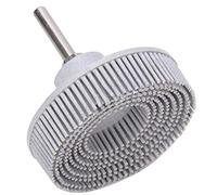 Disco de cerdas de 3 pulgadas Emery Rubber detalle cepillo de lijado desbarbado pulido, joyas, madera, metal pulido