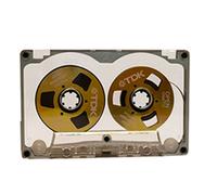 Disco de cinta virgen de 55 minutos, de metal de doble cara, pequeño, abierto, E