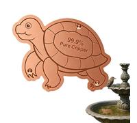 Disco de cobre de pájaro genérico - 4,84 pulgadas Copper Bird Bath Tray | Marine Creature Shape Three Point Support | Physical Water Purification for Outdoor Garden All Seasons. Coppers, 35 g.